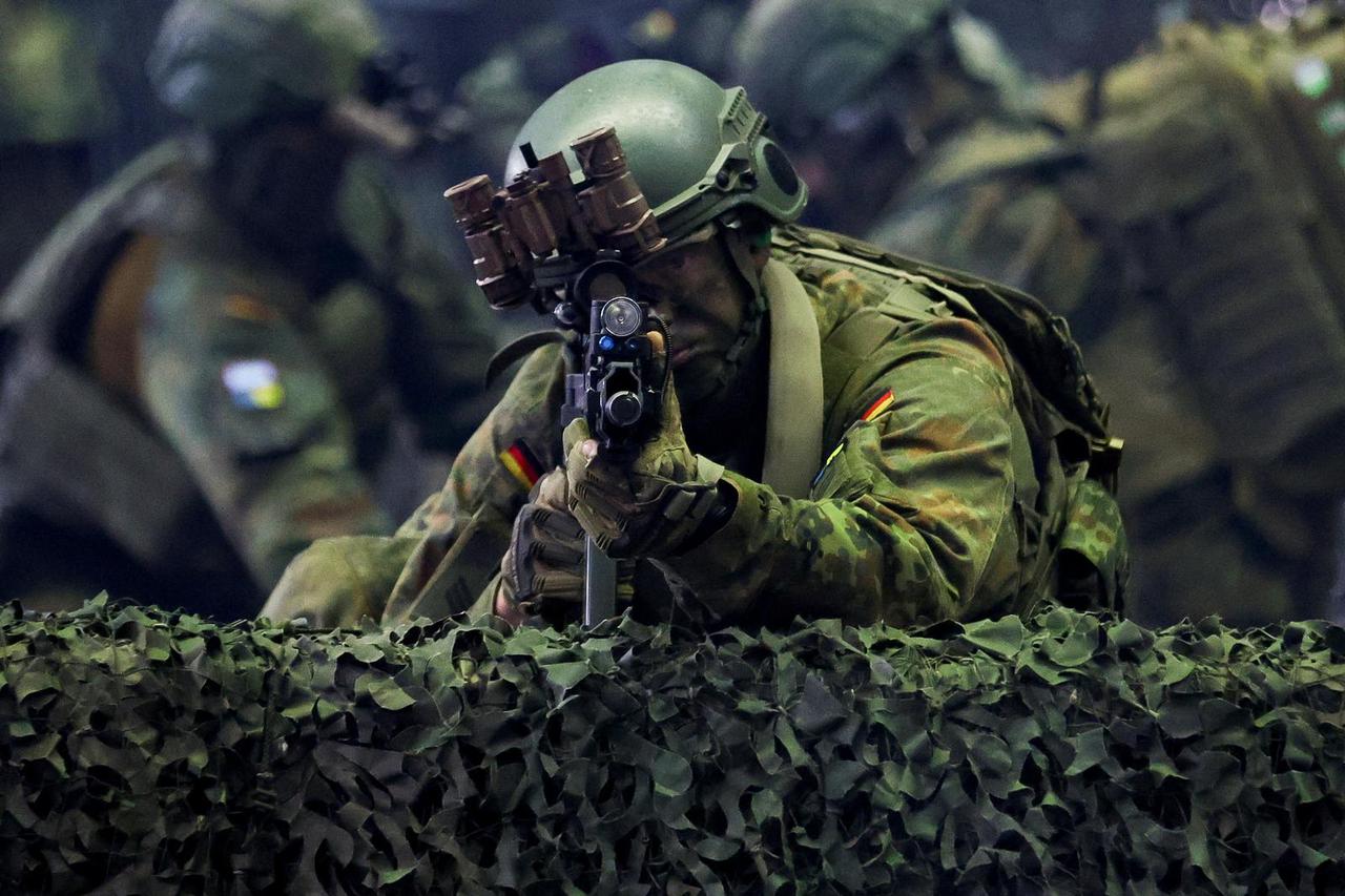 German Defence Minister Boris Pistorius visits the airborne brigade of German army Bundeswehr in Saarlouis