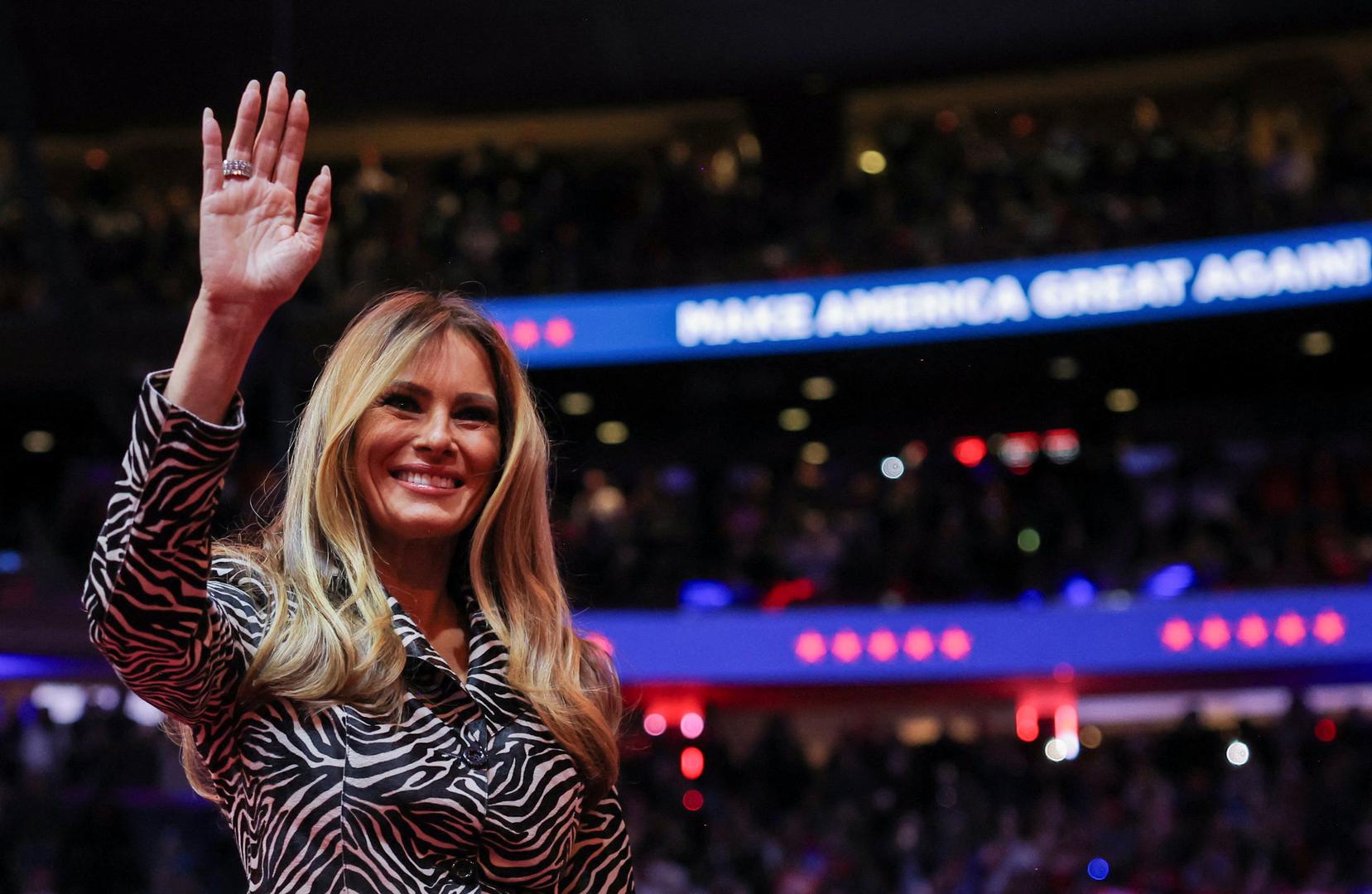 Melania Trump attends Republican presidential nominee and former U.S. President Donald Trump's rally at Madison Square Garden, in New York, U.S., October 27, 2024. REUTERS/Carlos Barria Photo: CARLOS BARRIA/REUTERS