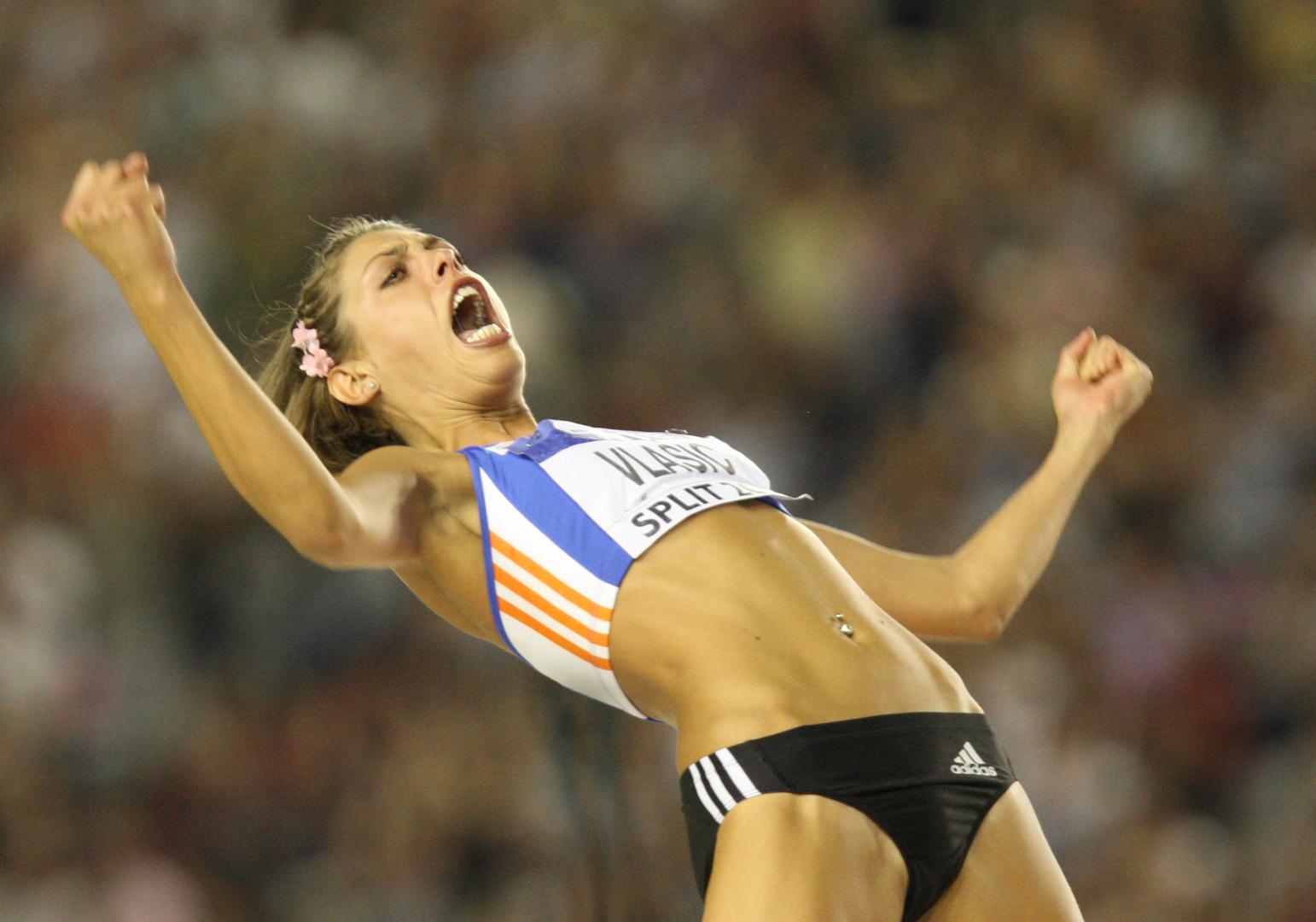 15. Blanka Vlašić, hrvatska rekorderka u skoku u vis na otvorenom s preskočenih  208 cm što je drugi rezultat svih vremena,  dvostruka svjetska prvakinja  i prva hrvatska atletičarka koja je preskočila visinu od  2 metra.