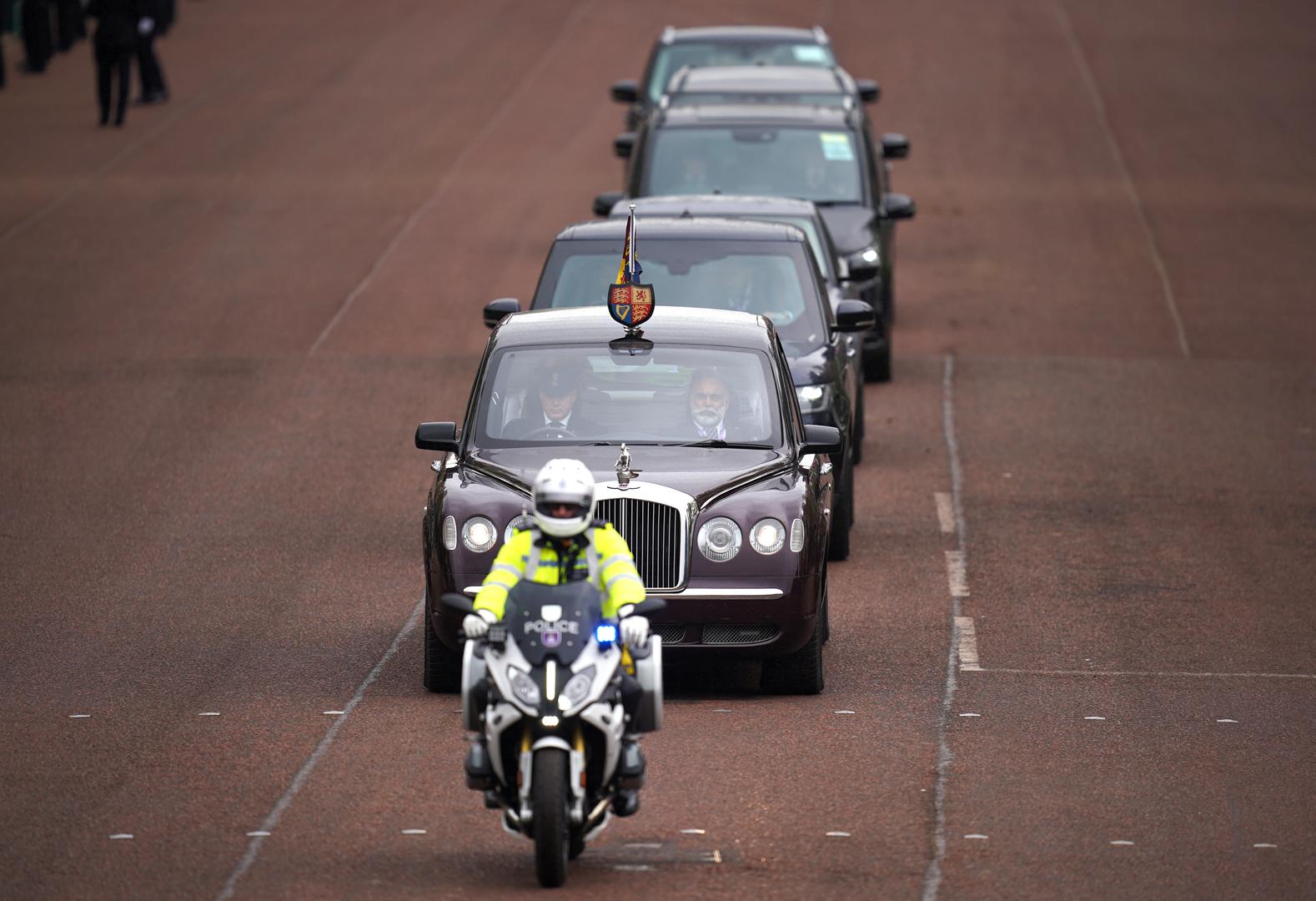 King Charles III and Queen Camilla travel from St James's Palace to Buckingham Palace in London ahead of their coronation ceremony. Picture date: Saturday May 6, 2023. Photo: Niall Carson/PRESS ASSOCIATION