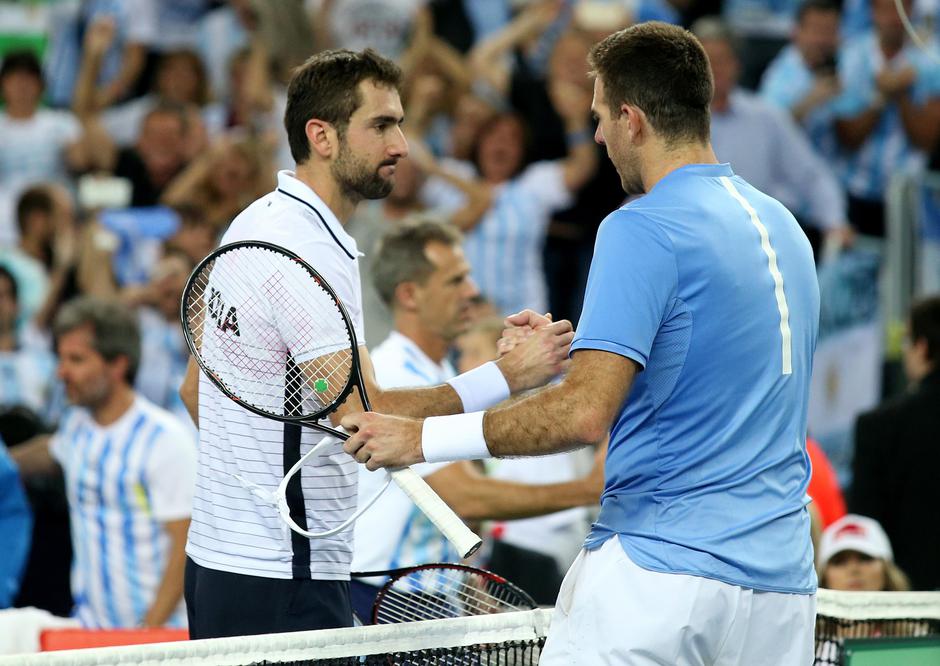 Zagreb: Finale Davis kupa, Hrvatska - Argentina, Marin Čilić - Juan Martin Del Potro