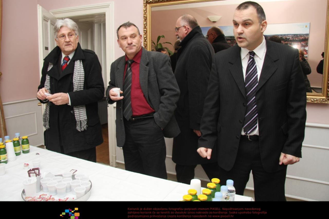 '01.03.2011. Karlovac - Sjednica Gradskog vijeca grada Karlovca. Damir Jelic, Ivica Margarin, Dragutin Miksa Photo: Kristina Stedul Fabac/PIXSELL'