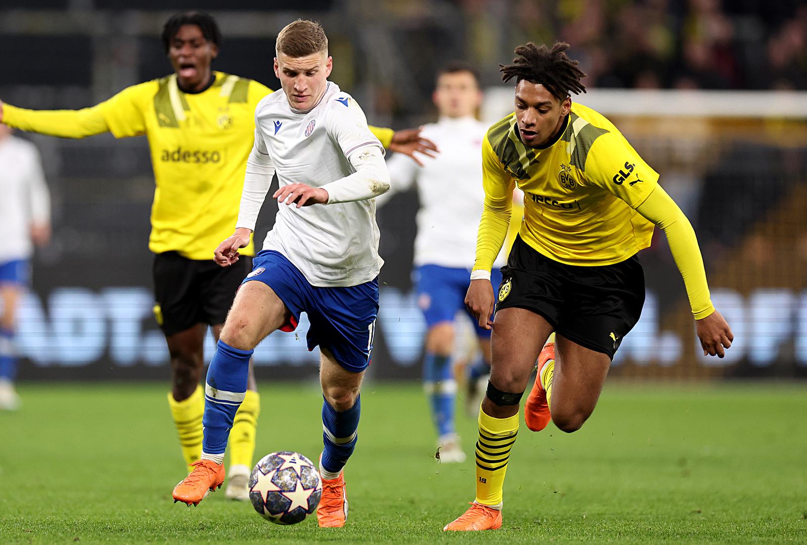 15.03.2023., stadion Signal Iduna Park, Dortmund, Njemacka - UEFA Liga prvaka mladih, cetvrtfinale, Borussia Dortmund - HNK Hajduk. Photo: Goran Stanzl/PIXSELL