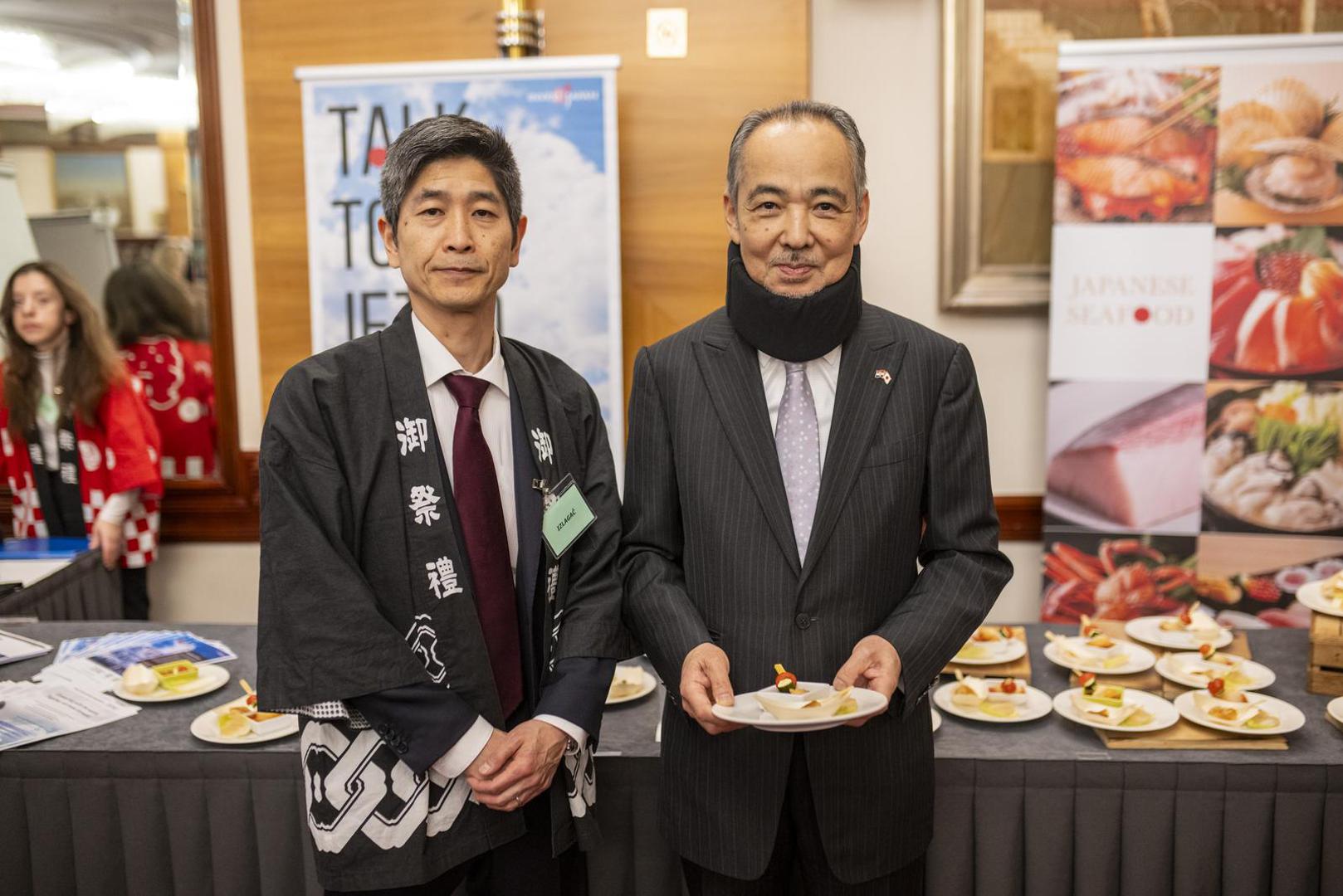 21.02.2024., Zagreb-  Primanje povodom rodjendana japanskog cara u Westinu, a japanske tvrtke u Hrvatskoj izlazu svoje proizvode.  Photo: Igor Soban/PIXSELL