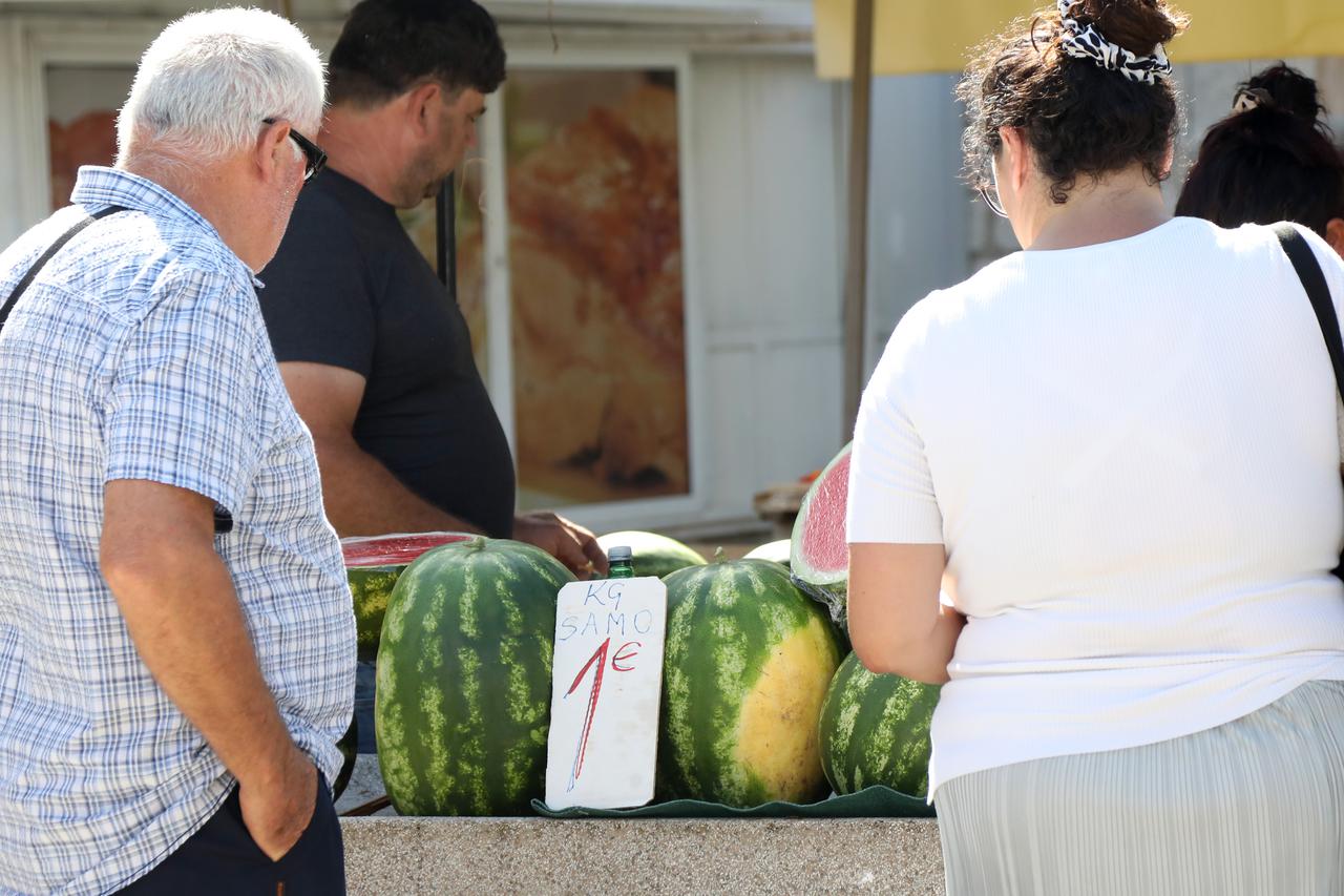 Šibenik: Cijene lubenica na šibenskoj tržnici