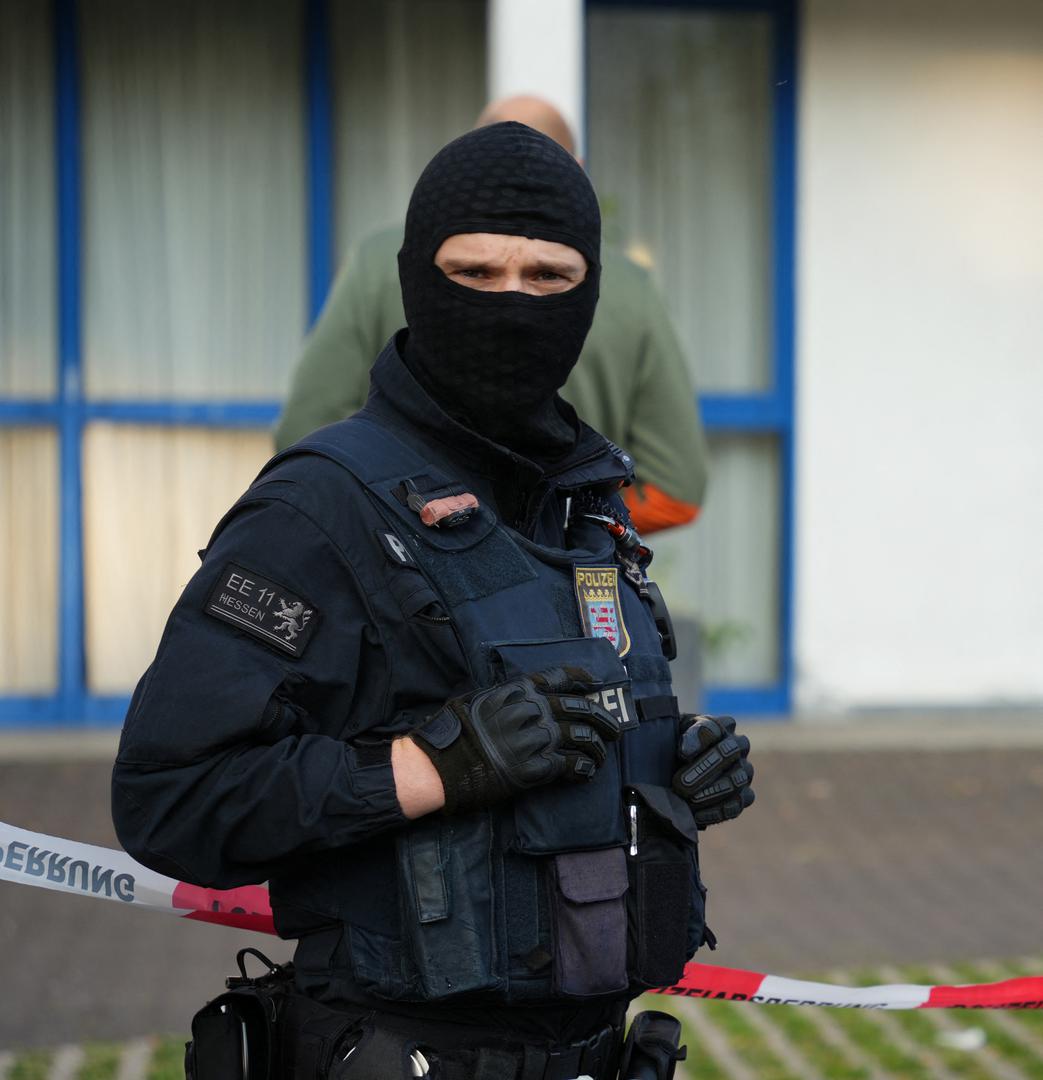 Police secures the area at the "Zentrum der islamischen Kultur Frankfurt e.V." after Germany's interior ministry has banned the Islamic Centre Hamburg (IZH) association and its subsidiary organizations, saying it pursues radical Islamist goals in Frankfurt, Germany, July 24, 2024.    REUTERS/Maximilian Schwarz Photo: MAXIMILIAN SCHWARZ/REUTERS