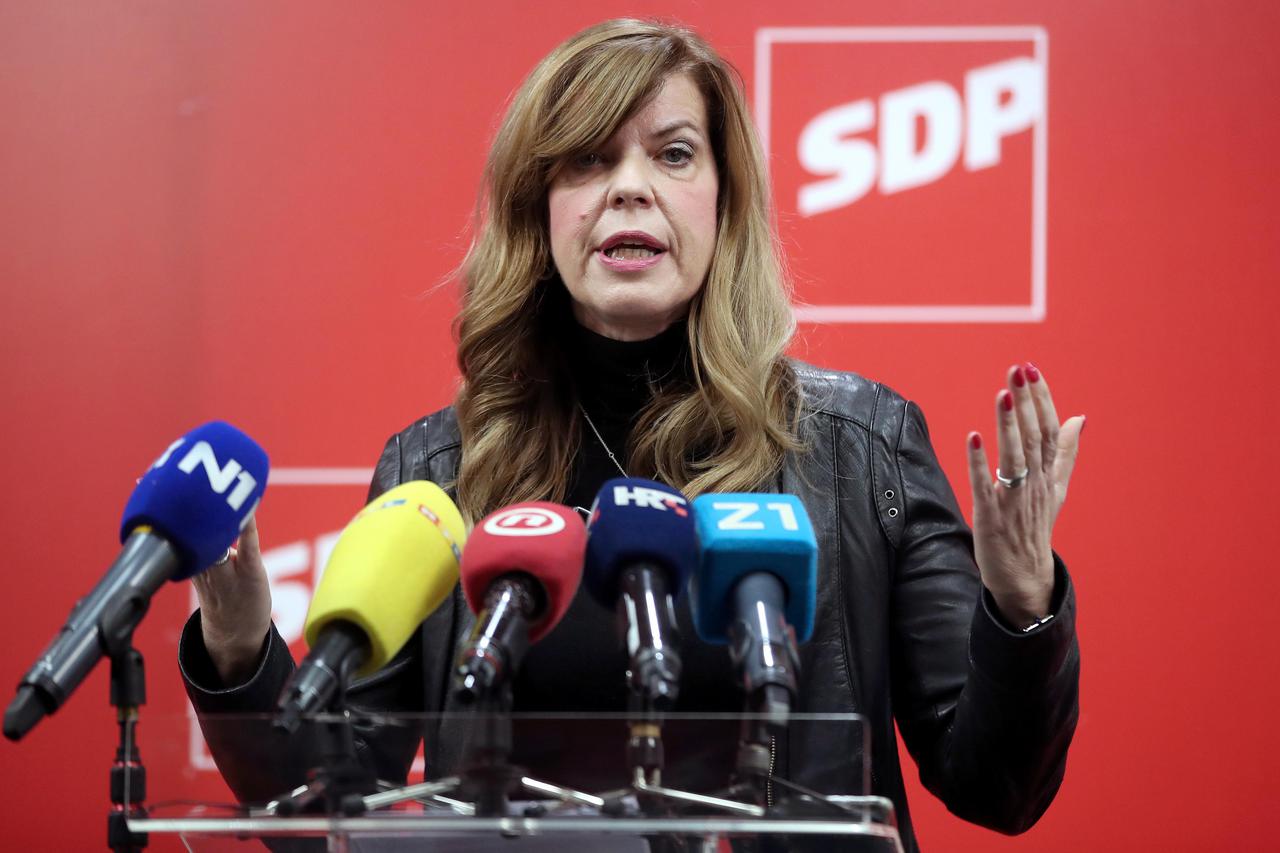 Zagreb: Na konferenciji  SDP-a govorili Biljana Borzan i Branko Kolarić