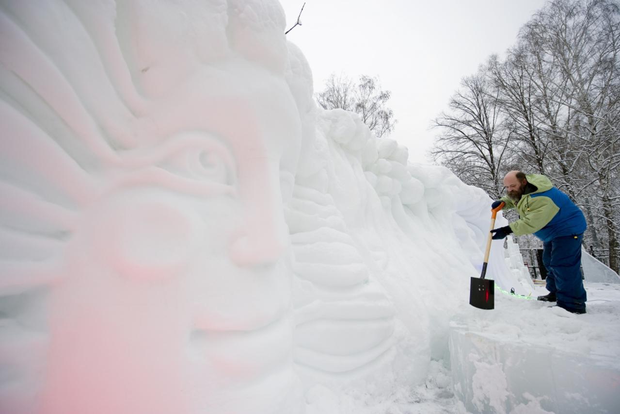 snow sculpture,snježna skulptura