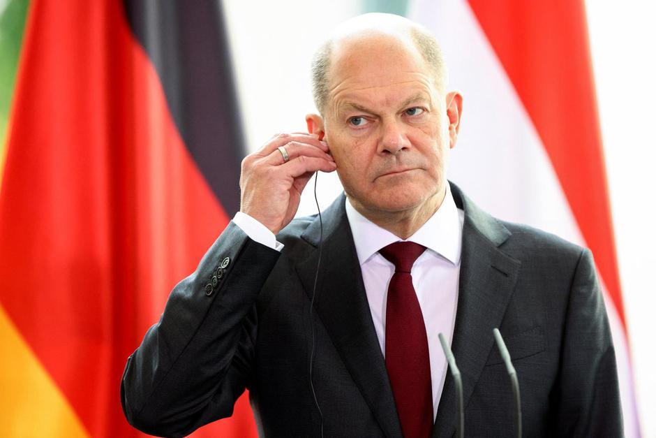 German Chancellor Scholz and Dutch PM Rutte attend a news conference in Berlin