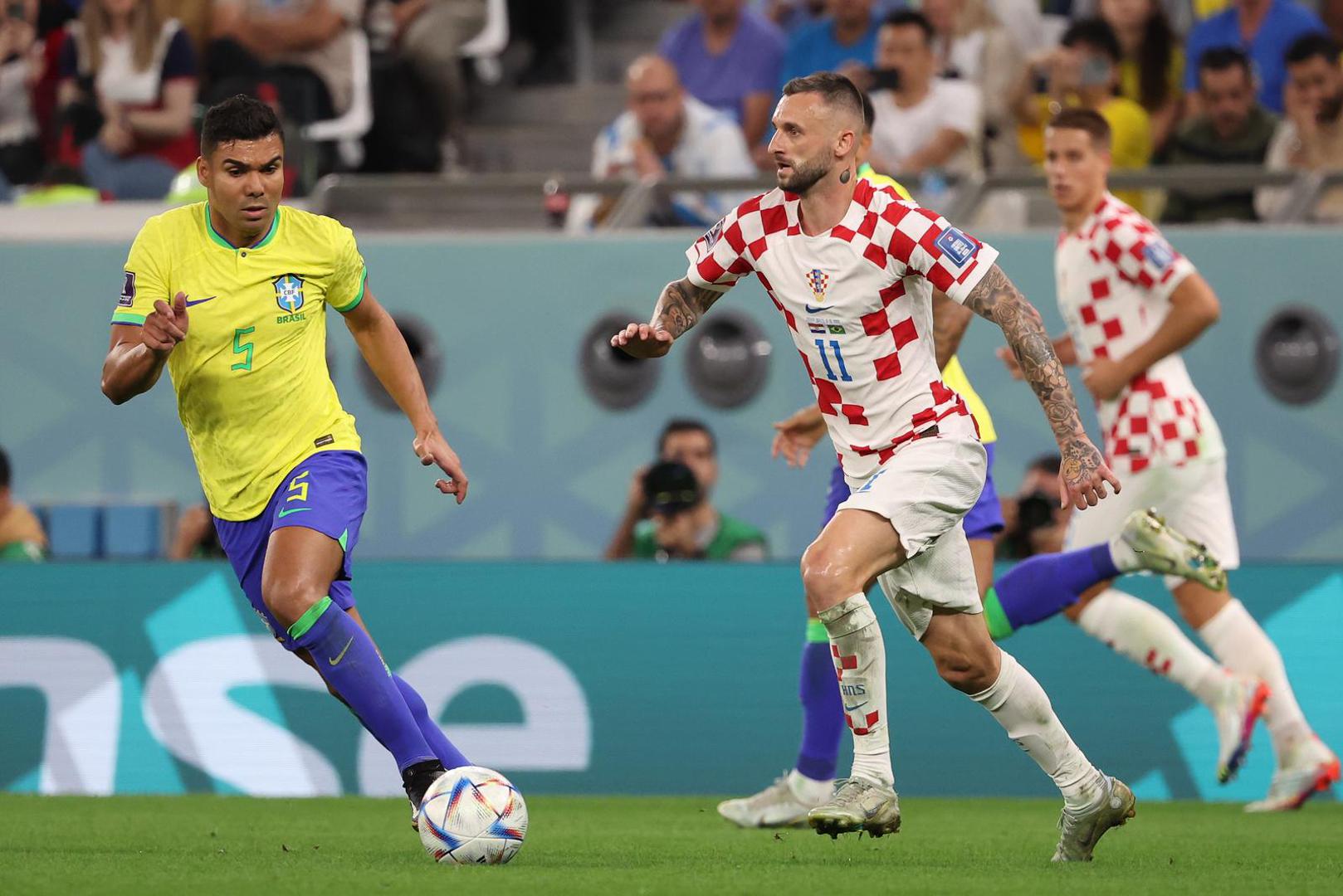 09.12.2022., stadion Education City, Al Rayyan, Katar - FIFA Svjetsko prvenstvo, cetvrtfinale, Hrvatska - Brazil. Marcelo Brozovic Photo: Goran Stanzl/PIXSELL