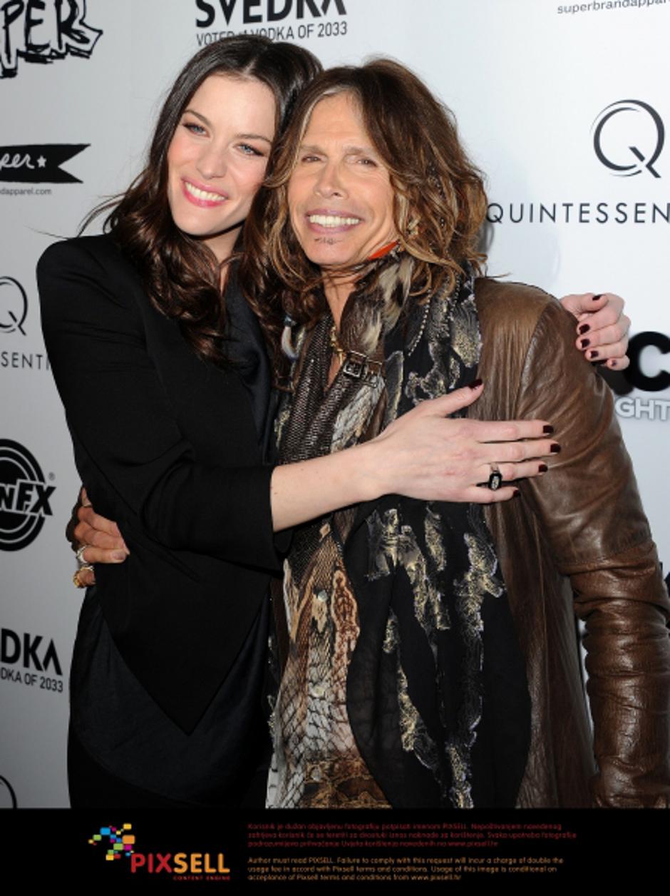 'Liv Tyler and father Steven Tyler during the \'Super\' Los Angeles Premiere held at the Egyptian Theatre, Hollywood, California Photo: Press Association/Pixsell'