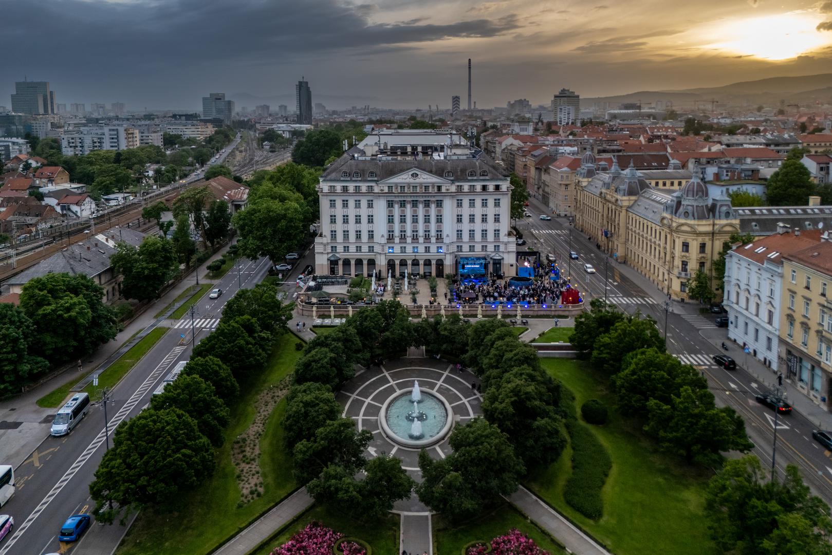 20.05.2024., Zagreb - Svecana proslava 20. rodjendana Poslovnog dnevnika u hotelu Esplanade. Fotografije iz zraka. Photo: Igor Kralj/PIXSELL