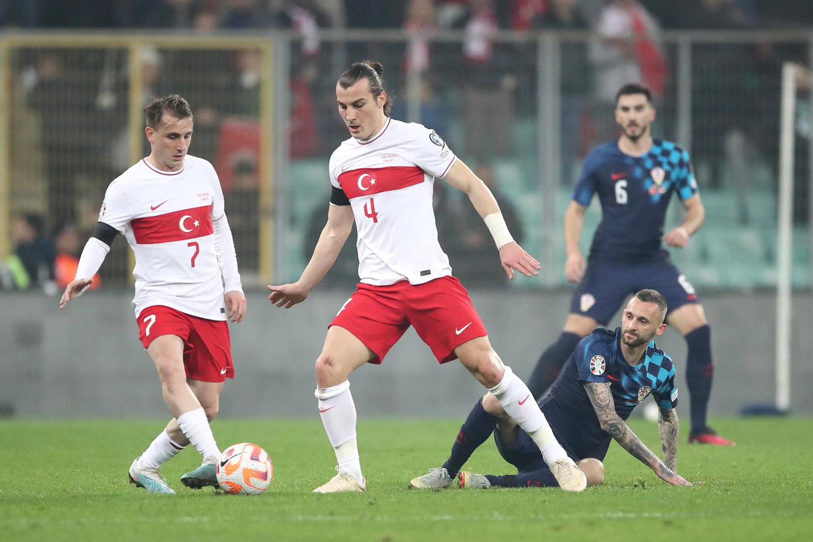 28.03.2023., stadion Timsah Arena, Bursa, Turska - Kvalifikacije za Europsko prvenstvo 2024. godine, skupina D, 2 kolo, Turska - Hrvatska. Photo: Slavko Midzor/PIXSELL