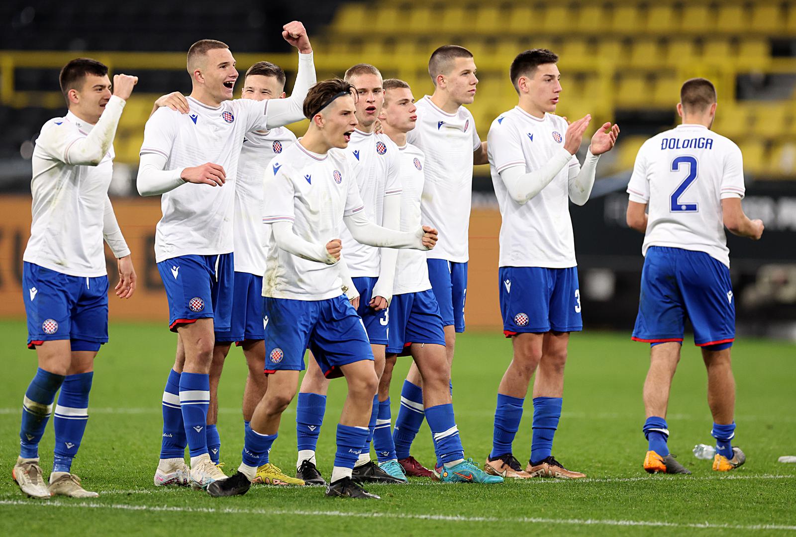 15.03.2023., stadion Signal Iduna Park, Dortmund, Njemacka - UEFA Liga prvaka mladih, cetvrtfinale, Borussia Dortmund - HNK Hajduk. Photo: Goran Stanzl/PIXSELL