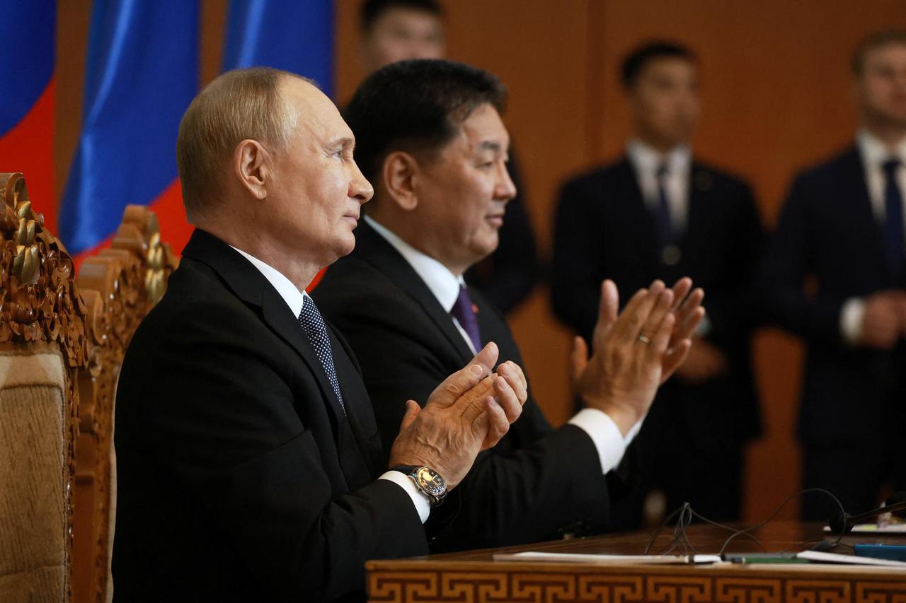 Russian President Putin visits Mongolia