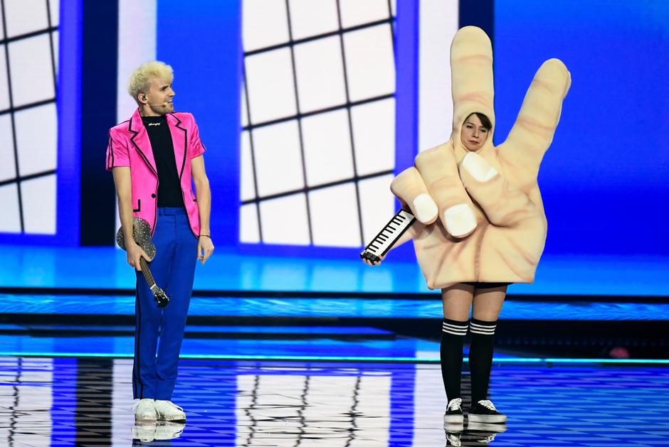 Dress rehearsal for Eurovision final in Rotterdam