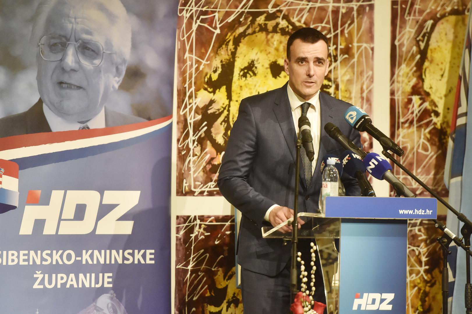 09.03.2024., Sibenik - Premijer i predsjednik stranke Andrej Plenkovic sudjelovao je na svecanom obiljezavanju 34.obljetnice HDZ-a Sibensko-kninske zupanije i grada Sibenika.  Photo: Hrvoje Jelavic/PIXSELL