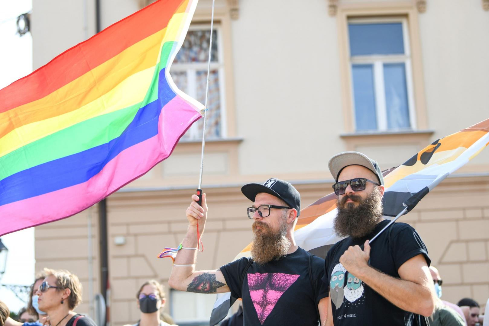 19.09.2020., Zagreb - 19. Povorka ponosa LGBTIQ osoba i obitelji Zagreb Pride 2020 pod sloganom "Sloboda unutar i izvan cetiri zida". Povorka je po prvi puta krenula s Trga svetog Marka. Photo: Josip Regovic/PIXSELL