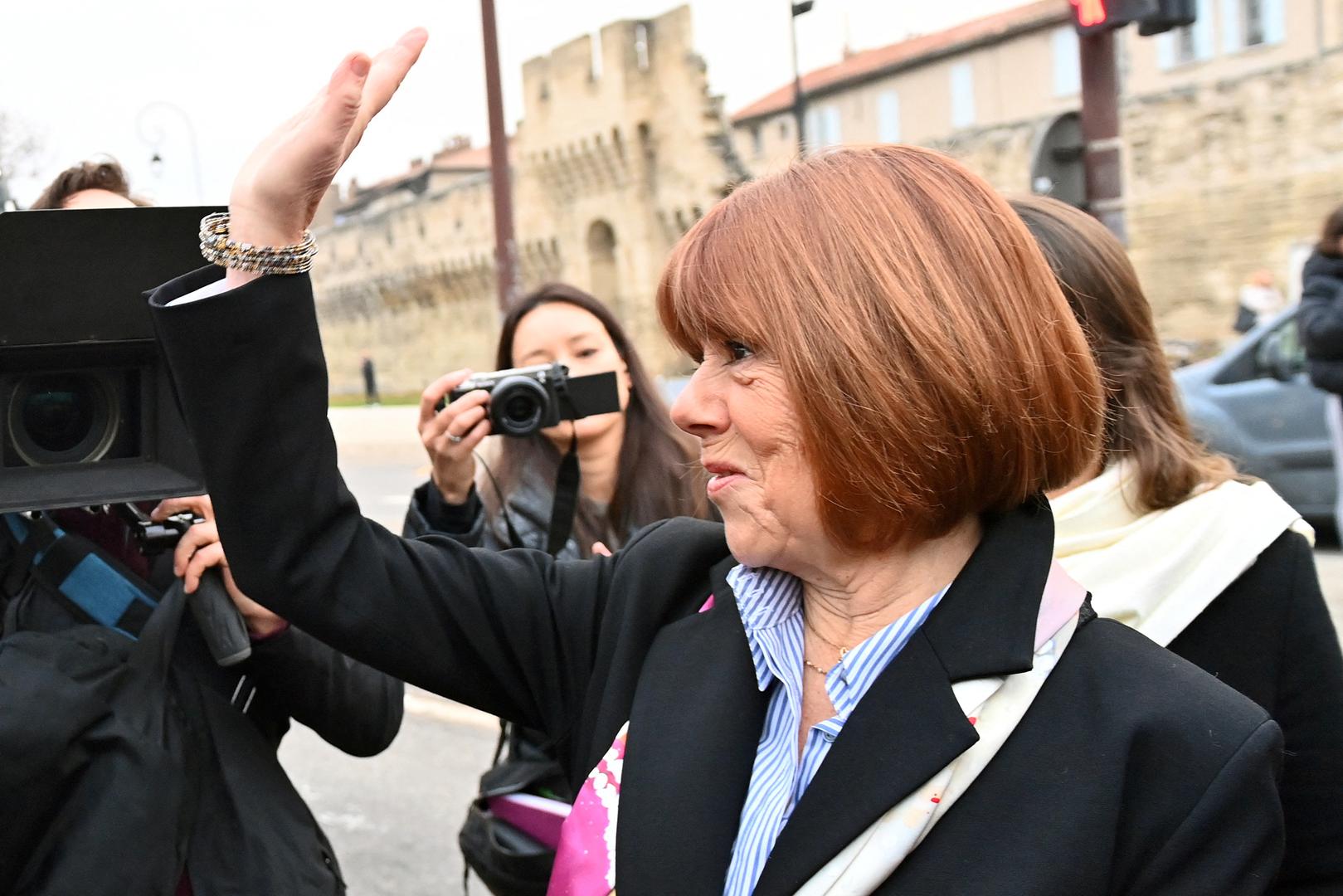 Frenchwoman Gisele Pelicot, the victim of an alleged mass rape orchestrated by her then-husband Dominique Pelicot at their home in the southern French town of Mazan, waves to supporters as she arrives with her lawyers to attend the verdict in the trial for Dominique Pelicot and 50 co-accused, at the courthouse in Avignon, France, December 19, 2024. REUTERS/Alexandre Dimou Photo: ALEXANDRE DIMOU/REUTERS