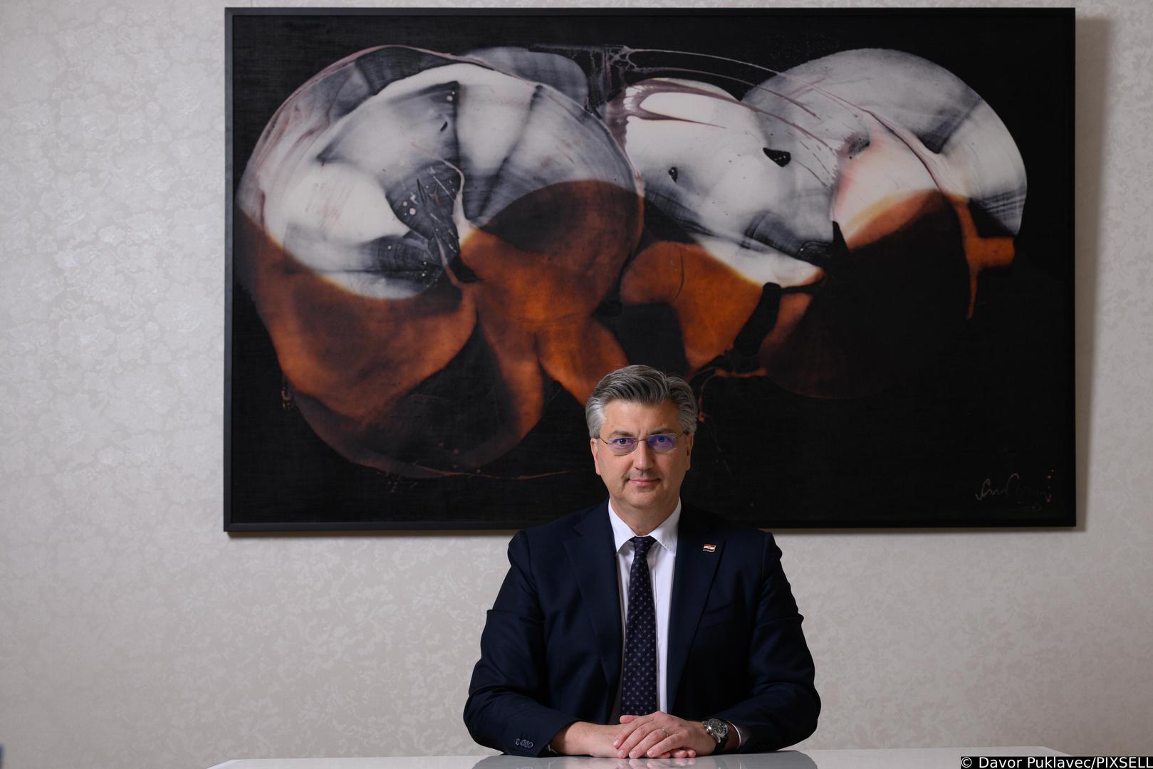 06.04.2023., Zagreb - Andrej Plenkovic, Predsjednik Vlade Republike Hrvatske.
 Photo: Davor Puklavec/PIXSELL