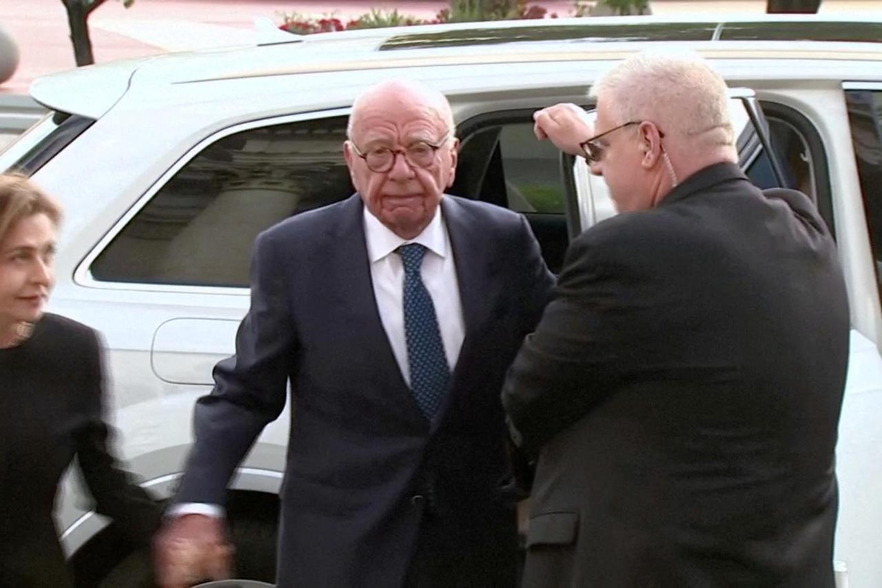 Murdoch family arrives at court for hearing, in Reno