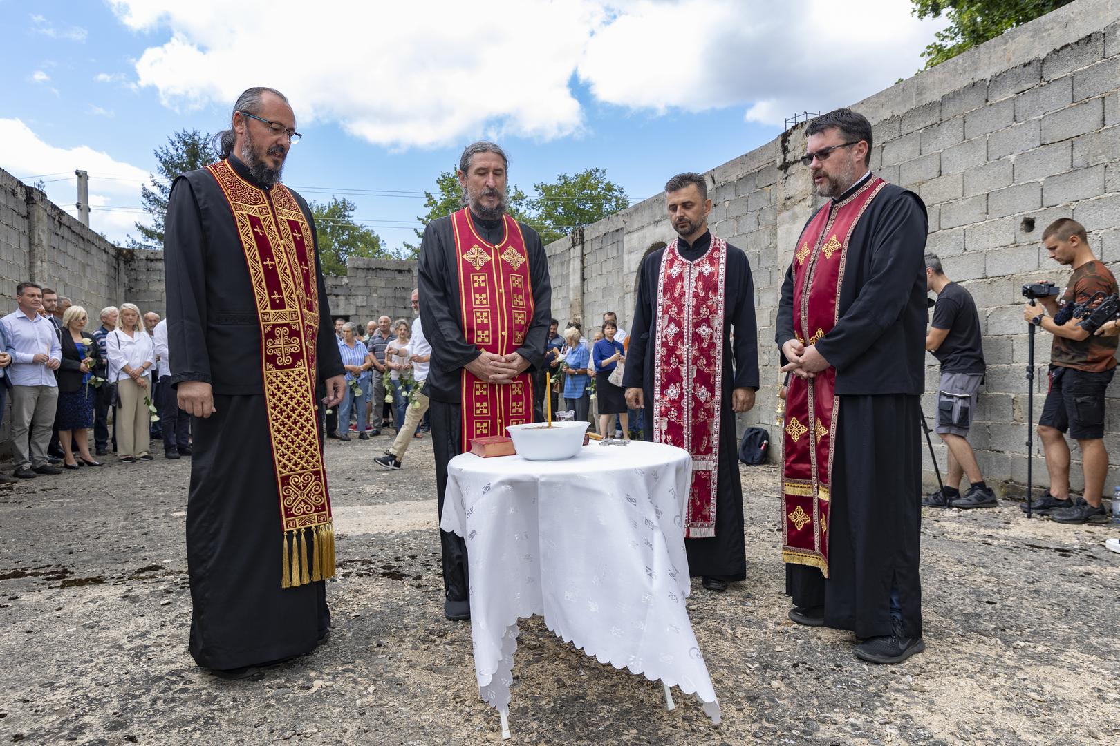 03.08.2023. Otocac - Centralna komemoracija za stradale Srbe u Oluji, koju organizira SNV "u znak sjecanje na egzodus Srba i sve stradale u ratu". Photo: Nikola Mraovic/PIXSELL