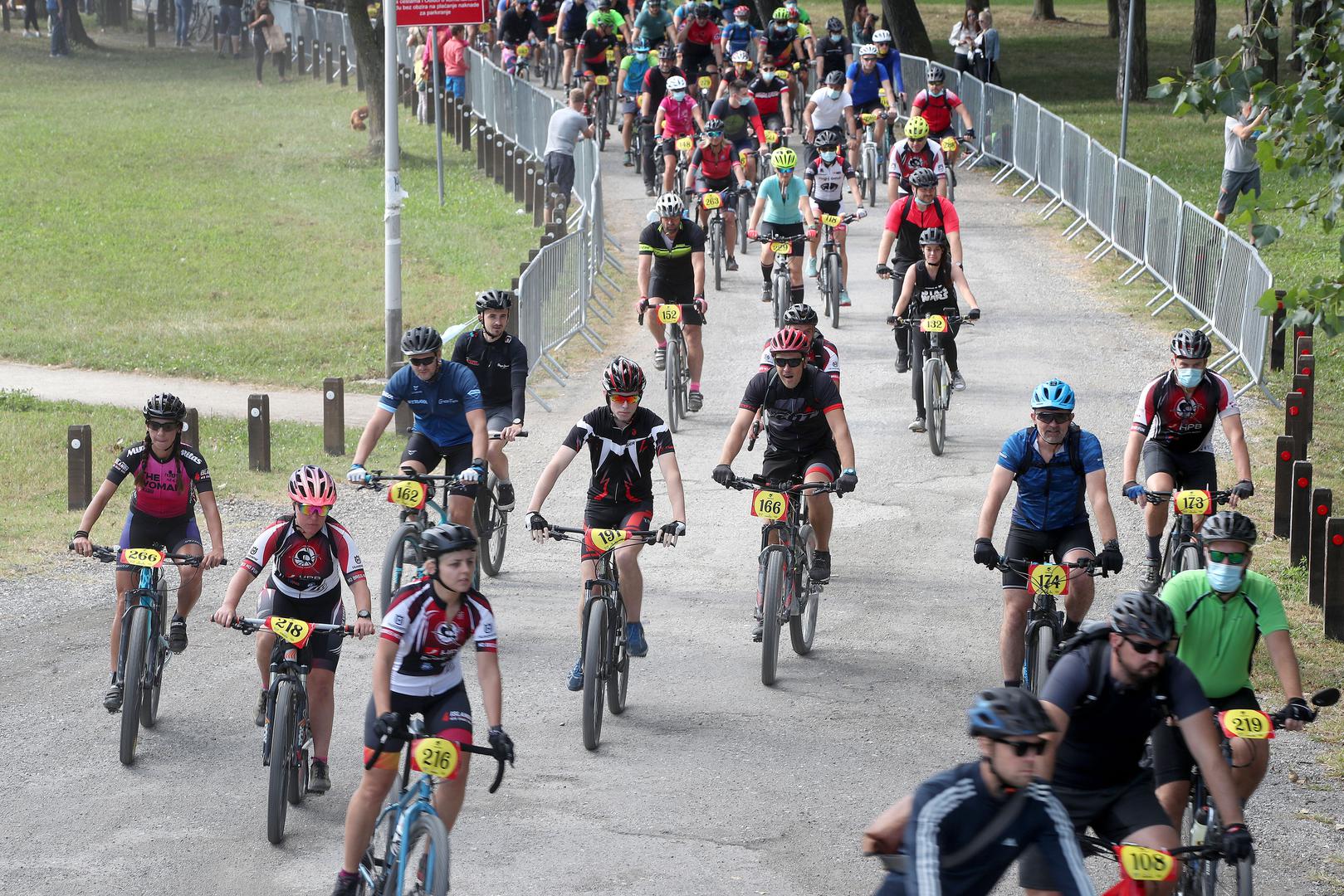 20.09.2020., Zagreb, Bundek - Gravelman Zagreb 2020. nova biciklisticka utrka humanitarnog karaktera duga 100km. Dio prihoda ide u dobrotvorne svrhe udruzi Crveni Nosovi.
Photo: Igor Kralj/PIXSELL