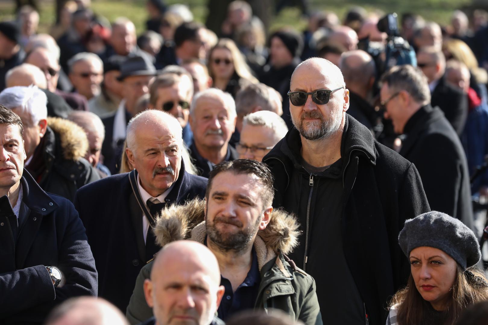 15.02.2023., Zagreb - Posljednji ispracaj Miroslava Cire Blazevica u Aleji velikana na groblju Mirogoj. Dino Radja Photo: Jurica Galoic/PIXSELL