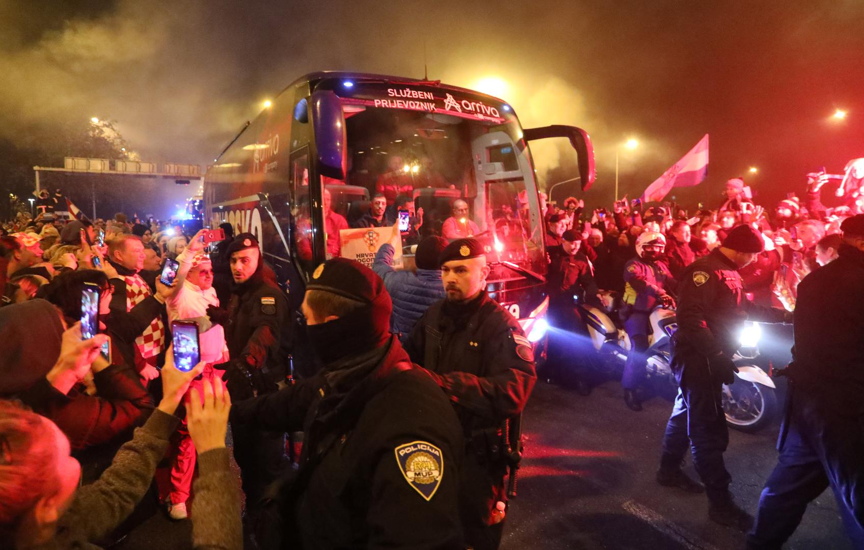 18.12.2022., Zagreb - Svecani docek hrvatske nogometne reprezentacije u Zagrebu nakon osvojenog treceg mjesta na Svjetkom prvenstvu u Katru. Photo: Kristina Stedul Fabac/PIXSELL