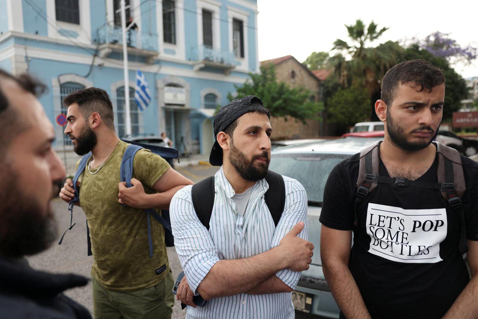 Syrian Kassam Abozeed, 34, who says his wife Israa and brother-in-law were onboard a boat with migrants that capsized at open sea off Greece, is seen at the port of Kalamata, Greece, June 15, 2023. REUTERS/Stelios Misinas Photo: STELIOS MISINAS/REUTERS