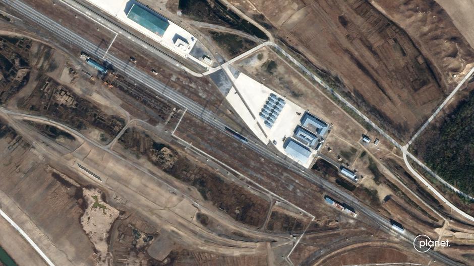 Satellite image shows Tumangang Friendship Bridge in North Korea-Russia