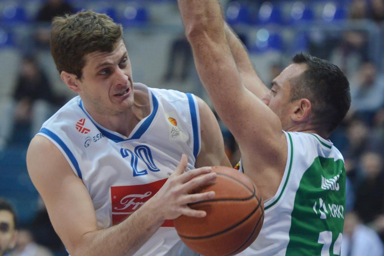 31.01.2015., Zagreb -  KC Drazen Petrovic, 20 kolo ABA Liga, Cibona - Krka.  Marin Rozic.  Photo: Marko Lukunic/PIXSELL