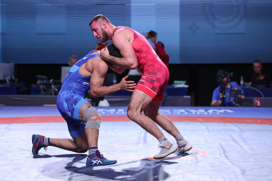 Zagreb: UWW Grand Prix Ranking Series Zagreb Open, borba 82 kg, Filip Sačić - Alireza Azizkhoon Mohmadipiani