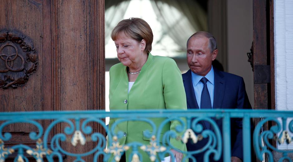 Angela Merkel i Vladimir Putin