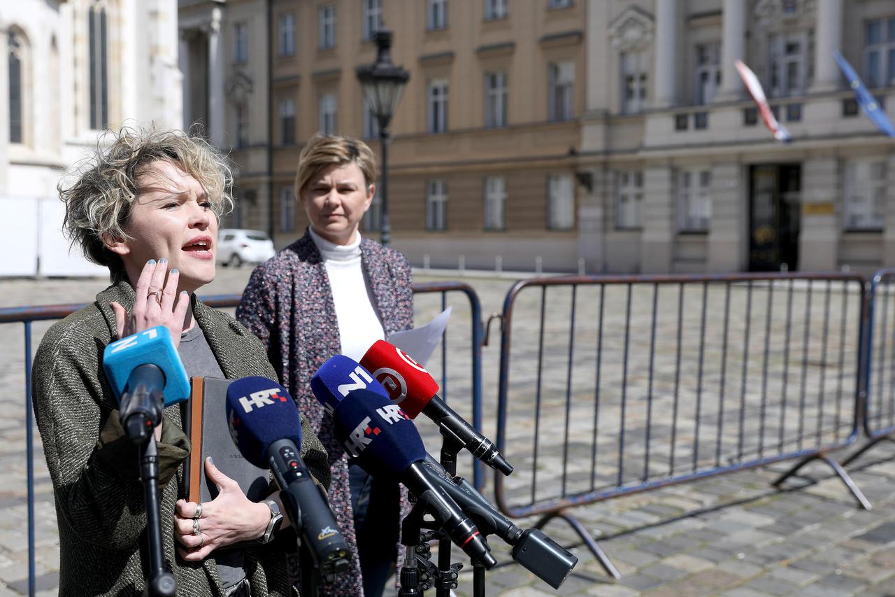 Zagreb: Sandra Benčić i Ivana Kekin održale konferenciju za medije