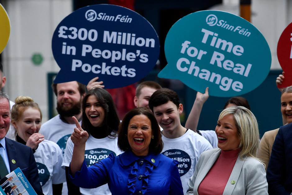 Sinn Fein launches the party's Manifesto for the Assembly election, in Belfast