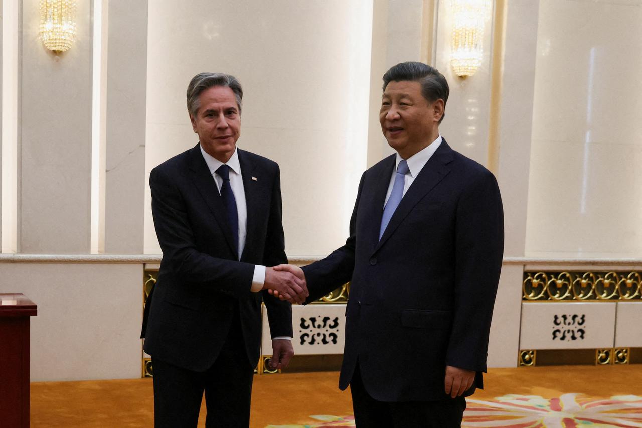 FILE PHOTO: U.S. Secretary of State Antony Blinken visits China