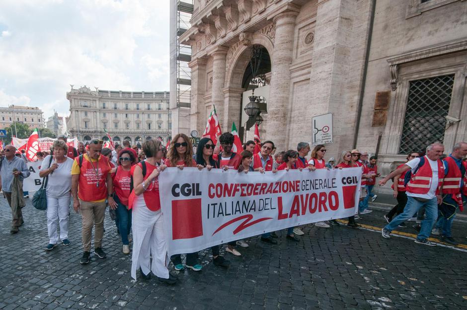 Rome CGIL demonstration