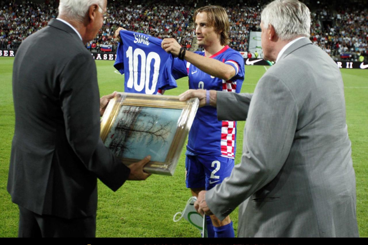 '20. 08. 2008., Maribor, Slovenija -na stadionu Ljudski vrt odigrana je prijateljska nogometna utakmica Slovenija - Hrvatska u sklopu priprema za svjetsko nogometno prvenstvo u juznoafrickoj republici