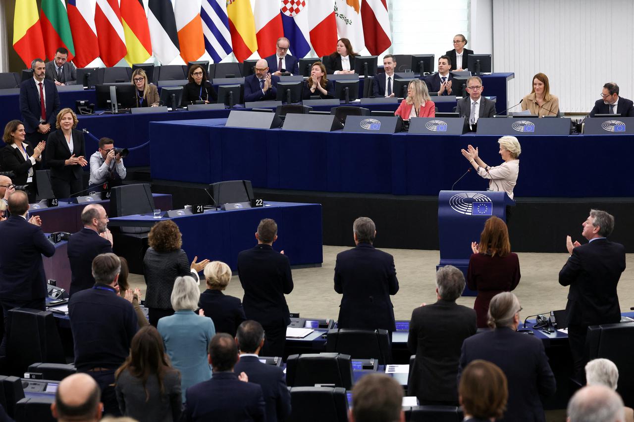 European Parliament votes on approving the new European Commission, in Strasbourg