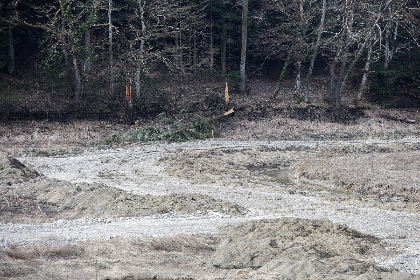 24.02.2023., Trakoscan- Stoje radovi na izmuljivanju jezera Trakoscan. Photo: Vjeran Zganec Rogulja/PIXSELL