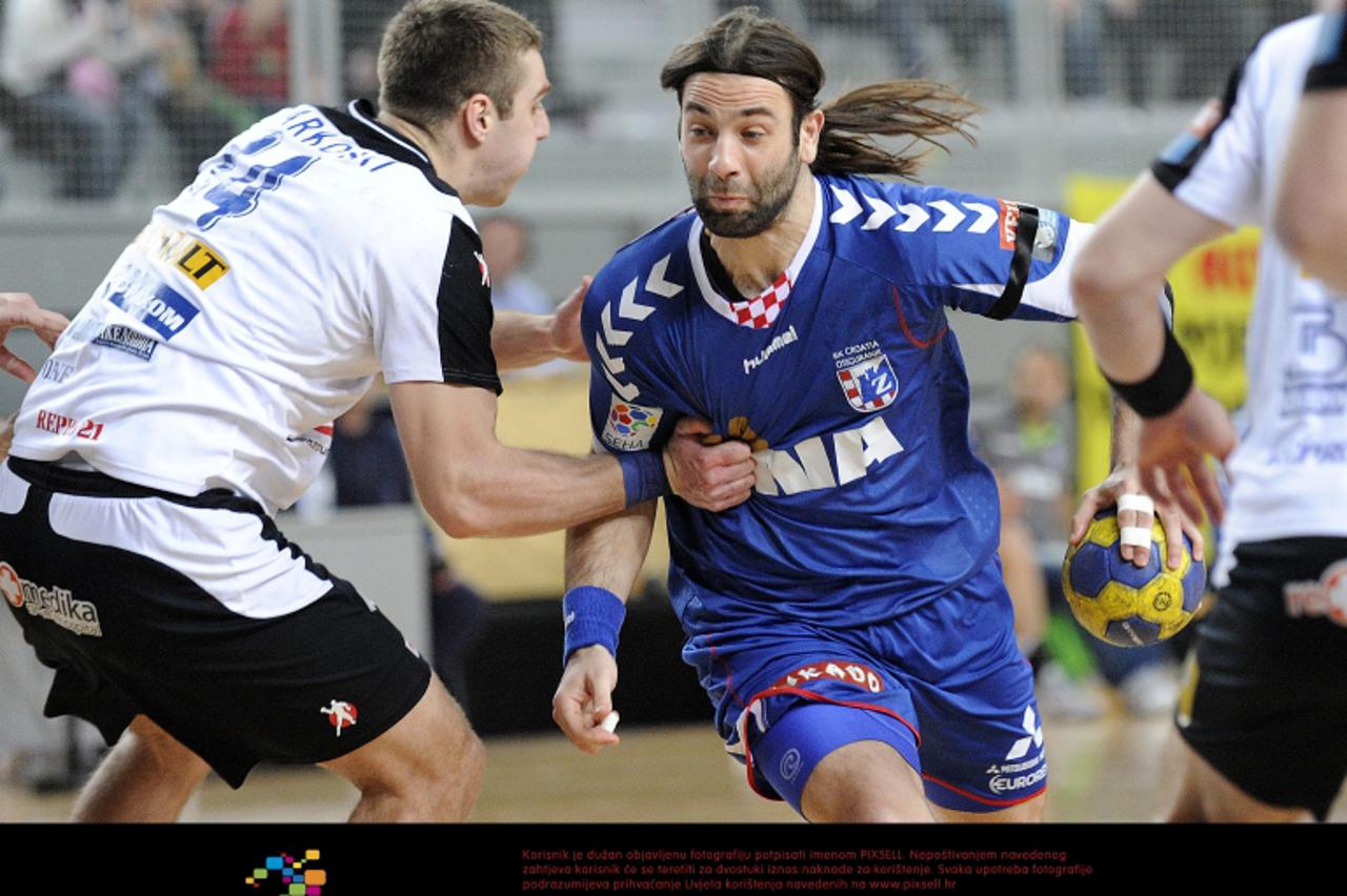 \'11.03.2012., Varazdin - Utakmica 20. kola SEHA regionalne rukometne lige izmedju RK Croatia Osiguranje Zagreb i RK Metalurg Skopje. Ivano Balic. Photo: Vjeran Zganec-Rogulja/PIXSELL\'