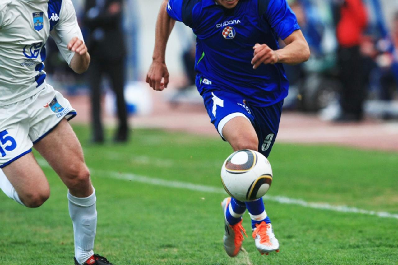 '23.04.2011., Maksimir, Zagreb - Nogometna utakmica 26. kola Prve HNL izmedju GNK Dinamo - NK Osijek. Luis Ibanez. Photo: Marko Prpic/PIXSELL'