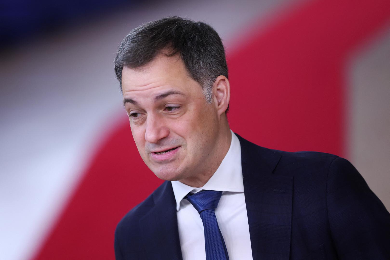 Belgium's Prime Minister Alexander De Croo attends a European Union summit in Brussels, Belgium February 1, 2024. REUTERS/Johanna Geron Photo: JOHANNA GERON/REUTERS