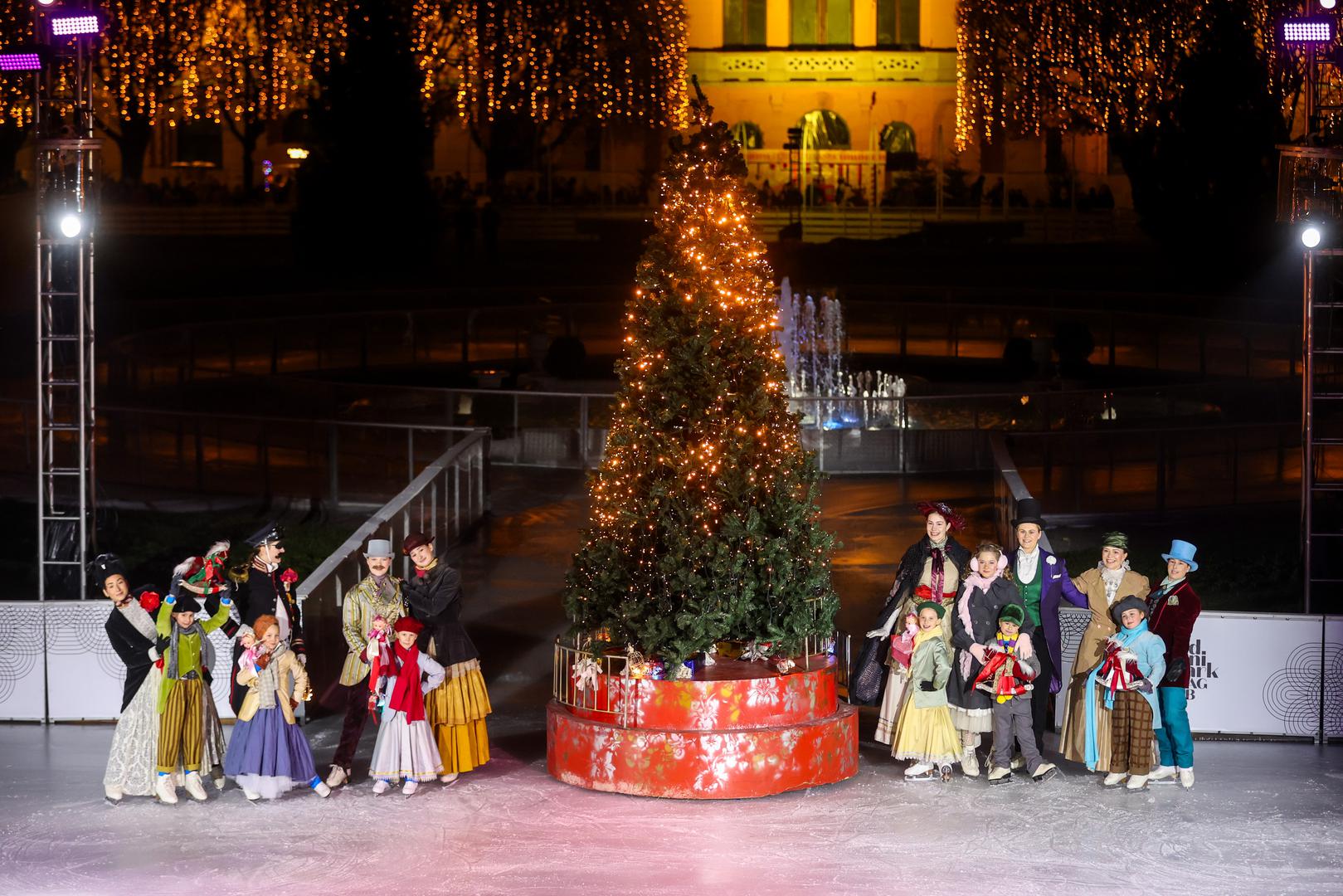 30.11.2024., Zagreb - Svecano otvorenje Ledenog parka na Trgu kralja Tomislava uz predstavu Orasar. Photo: Igor Kralj/PIXSELL