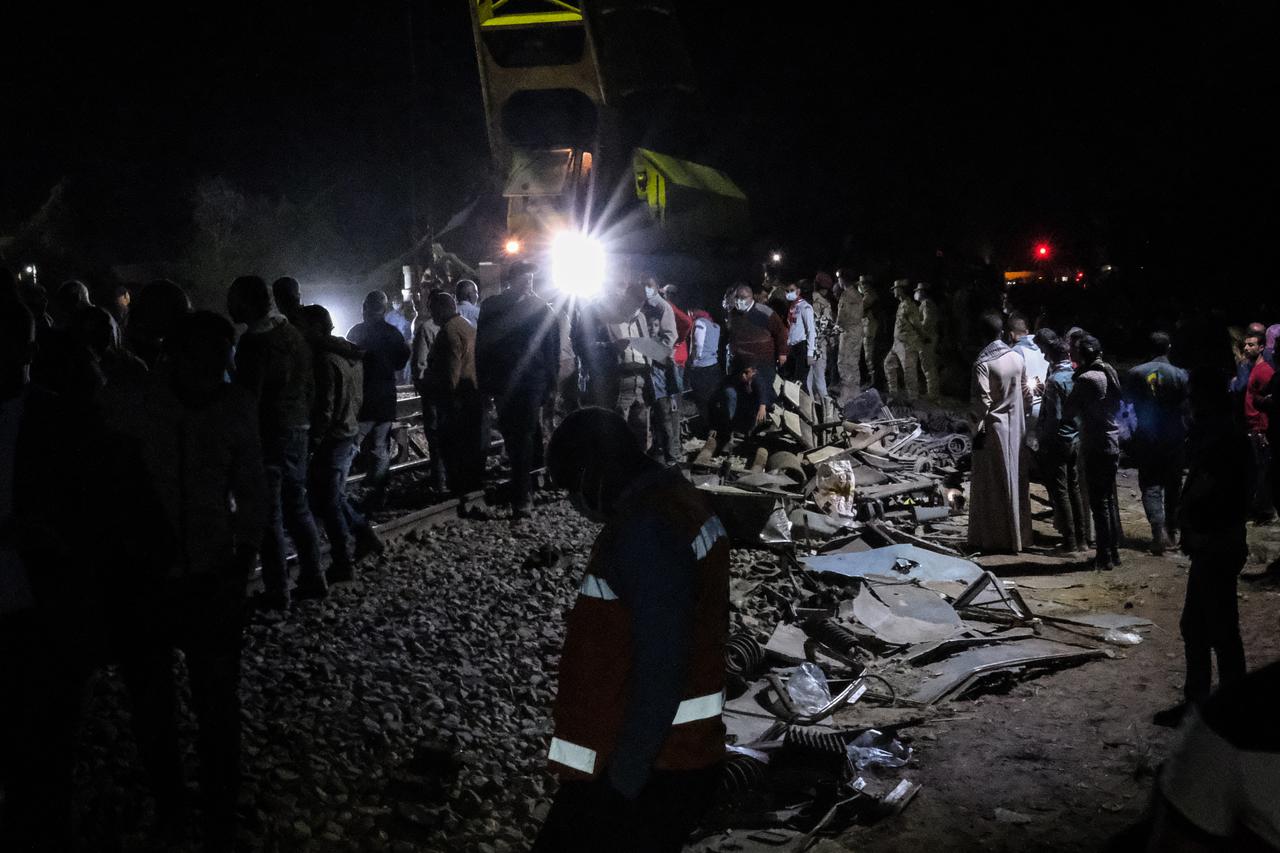 Train collision in Egypt