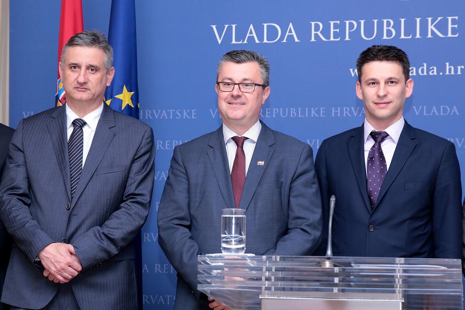 Tomislav Karamarko, Tihomir Orešković i Božo Petrov