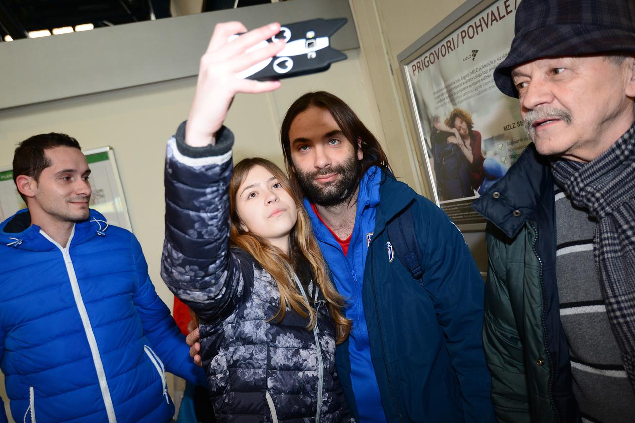 30.01.2017., Zagreb -  Povratak hrvatskih rukometasa sa Svjetskog prvenstva u Francuskoj.  Ivano Balic.  Photo: Marko Prpic/PIXSELL