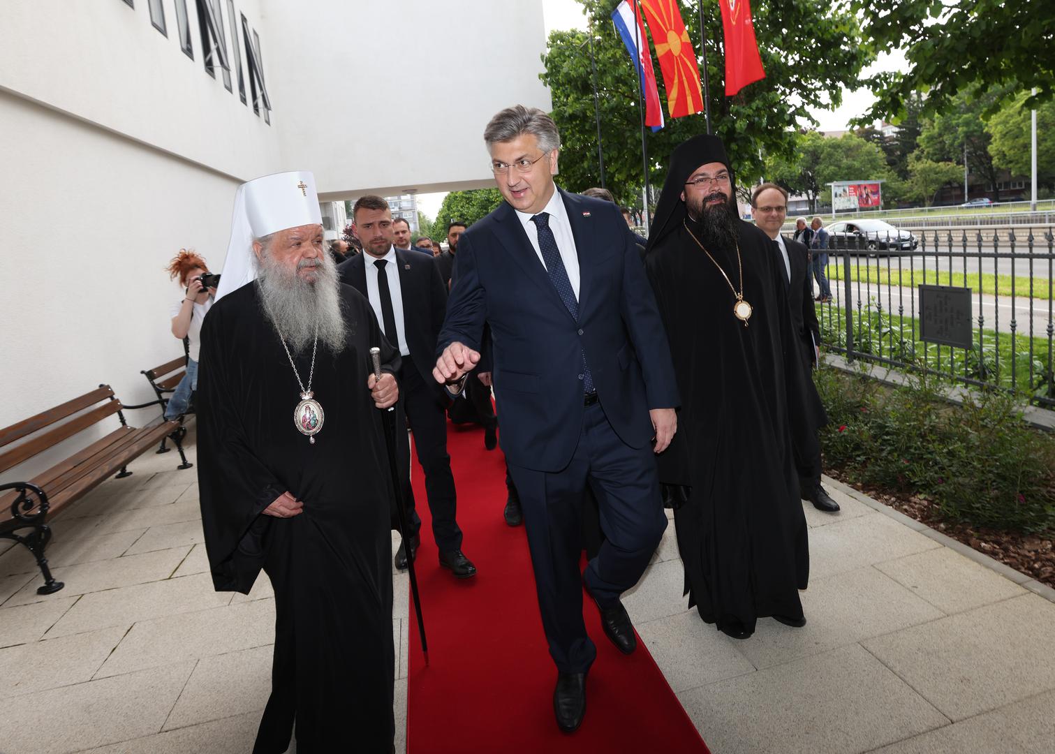 20.05.2023. Zagreb- Svecanost prigodom posvecenja makedonske pravoslavne crkve Sveta Zlata Meglenska u Novoj cesti 176. Svecanosti je nazocio predsjednik Vlade RH Andrej Plenkovic s ministrima Anjom Simpragom i Ivanom Malenicom. Arhiepiskop ohridski i makedonski, gospodin Stefan. Photo: Boris Scitar/PIXSELL