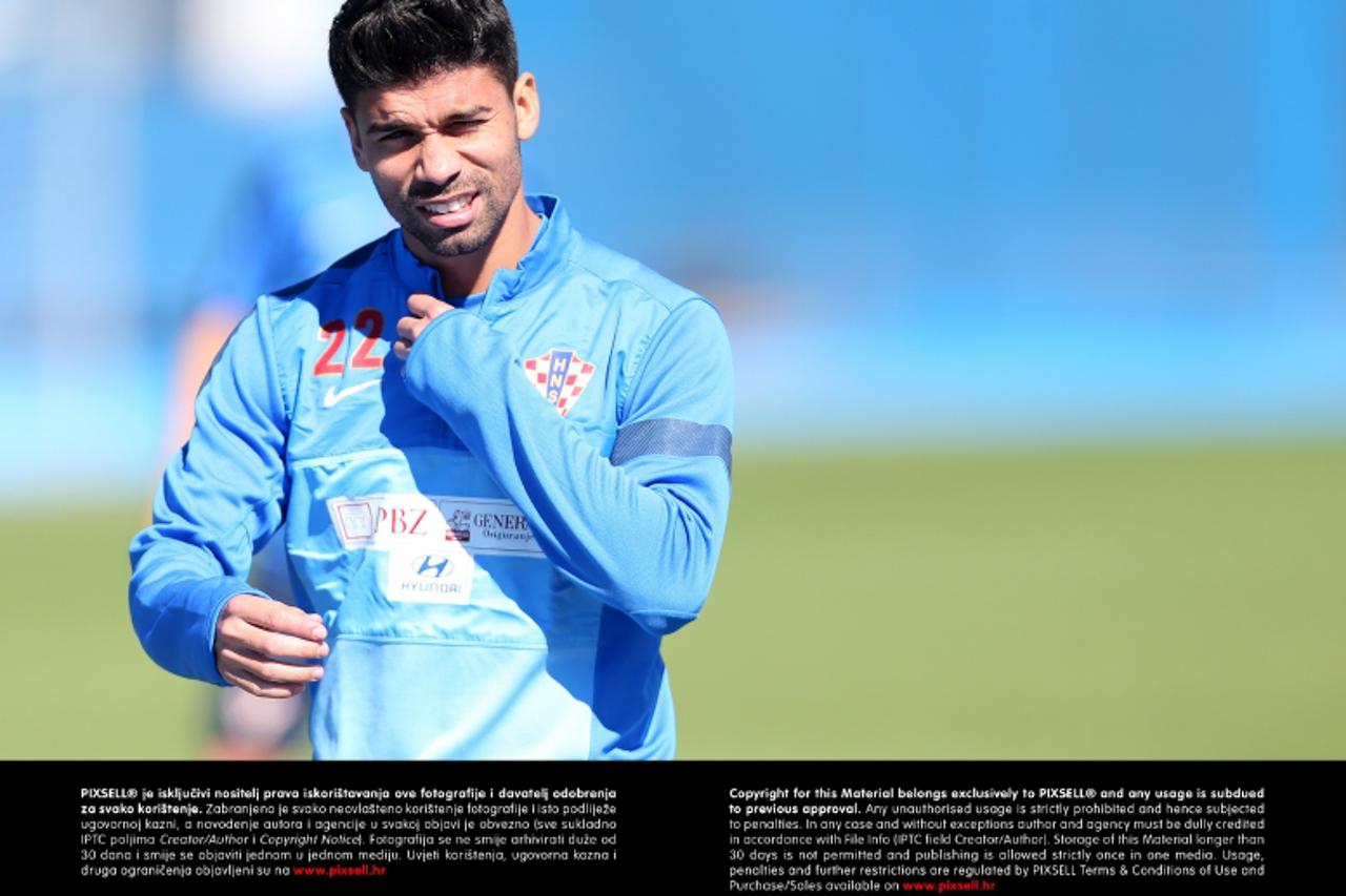 '03.09.2013., Zagreb - Hrvatska nogometna reprezentacija odradila trening na maksimirskom stadionu. Eduardo Da Silva. Photo: Slavko Midzor/PIXSELL'